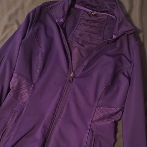 Roxy Dark Purple mesh zip up